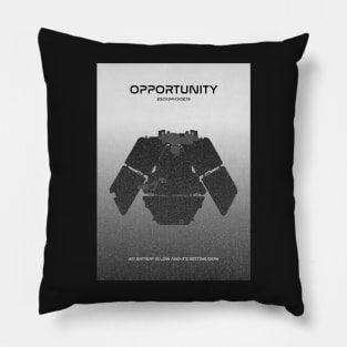 Opportunity Rover - My battery is low and it's getting dark Pillow