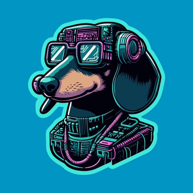 Cyber Pilot Doxie by BarkandStick