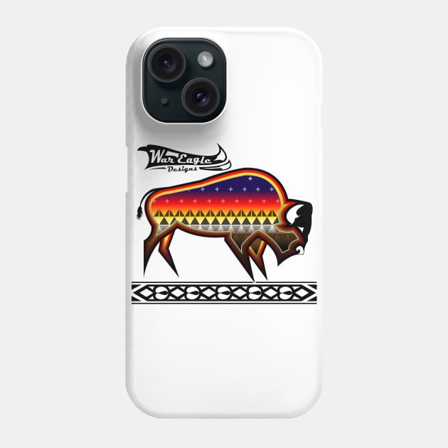 Protecting the people Black Buffalo Phone Case by melvinwareagle