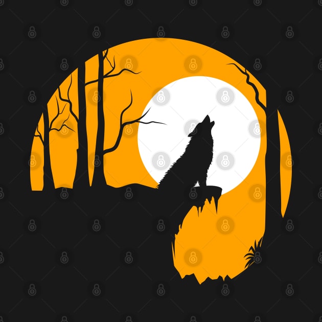 Wolf Howling Background by Mako Design 