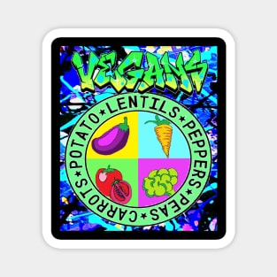 Vegans 5 Magnet