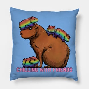 Chilling With Friends Pillow