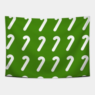 Christmas candy cane green regular decoration pattern Tapestry