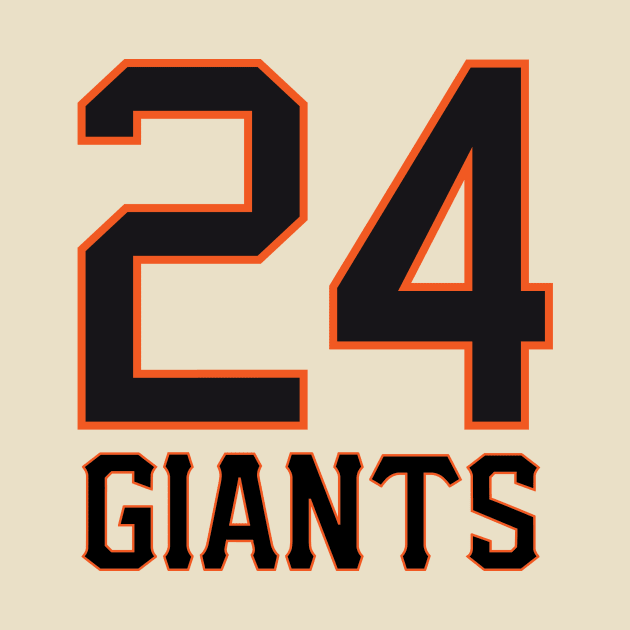 Willie Mays-24 by RedTwentyEight