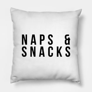 Naps and Snacks Food and Sleeping Pillow