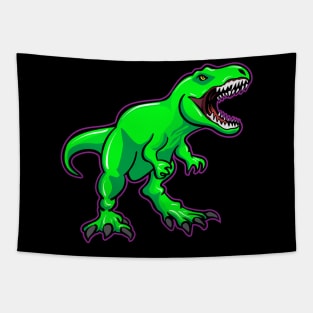 Awesome T Rex Dinosaur Illustration Tapestry