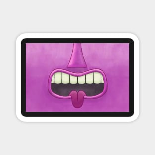 Pink Tiki Tongue Mask! Magnet