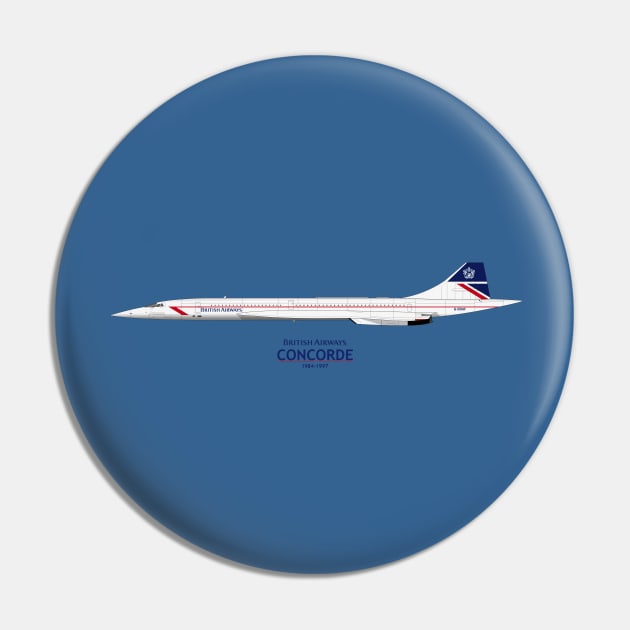 British Airways Concorde 1984 To 1997 Pin by SteveHClark