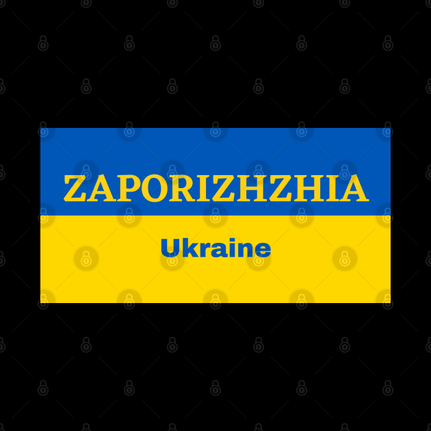 Zaporizhzhia City in Ukrainian Flag by aybe7elf