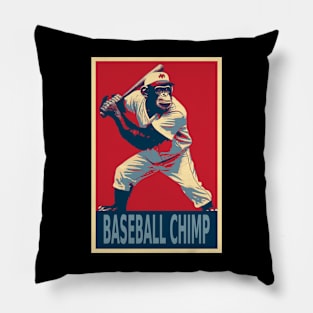 Baseball Chimpanzee HOPE Pillow