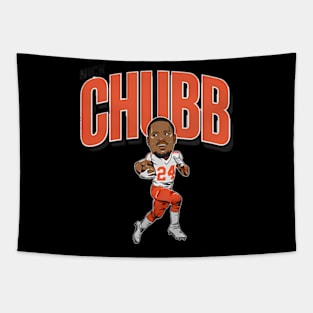 Nick Chubb Caricature Tapestry