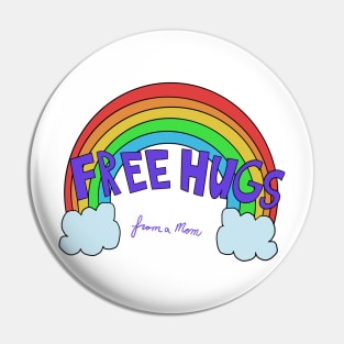 Free Hugs from a Mom Pin
