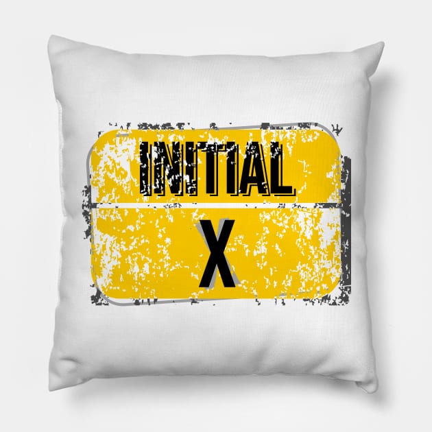 For initials or first letters of names starting with the letter X Pillow by Aloenalone