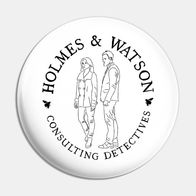 Holmes and Watson Pin by puppaluppa