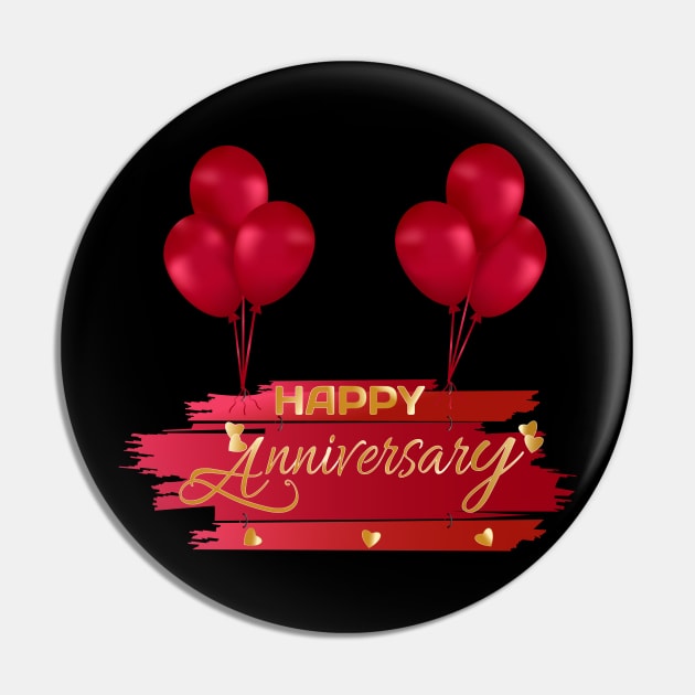 Happy Anniversary Pin by Double You Store