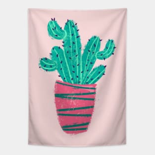 Teal Cactus Tapestry