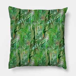 Patterned Leaves Pillow