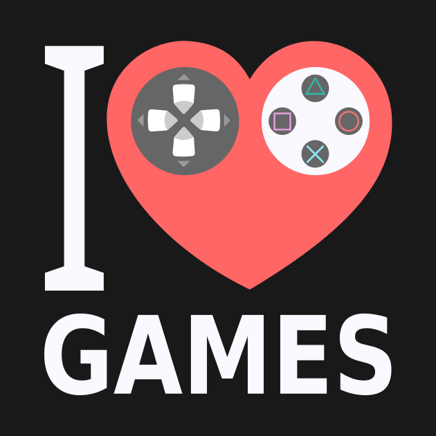 I love games (White) by SadOffSky