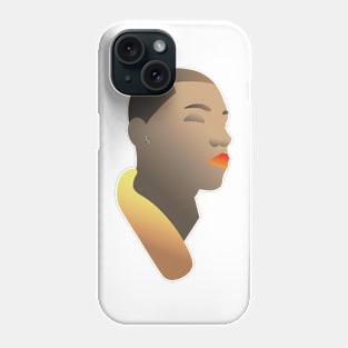 Portrait LGBTQ with orange lipstick Phone Case