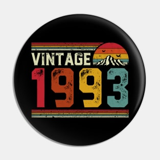 Vintage 1993 Birthday Gift Retro Style Pin