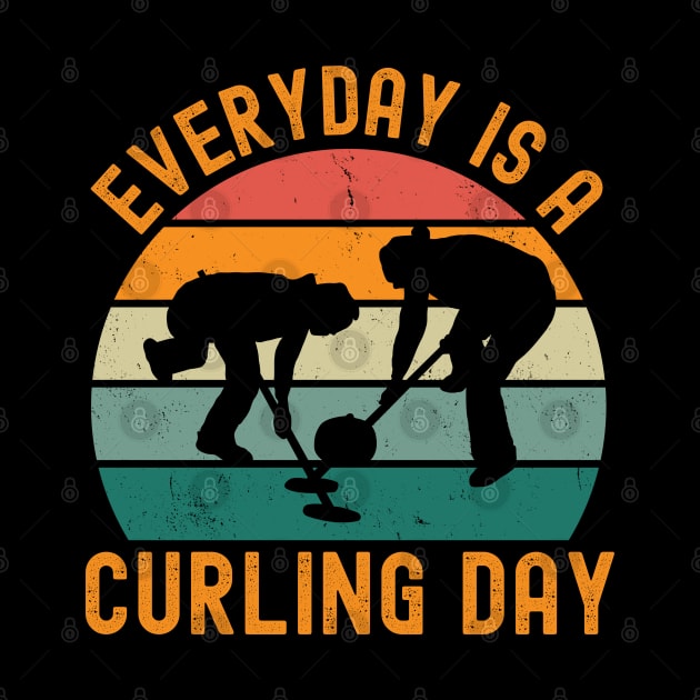 Everyday Is A Curling Day by footballomatic