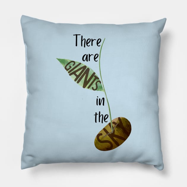 Giants In The Sky - Into The Woods Pillow by sammimcsporran