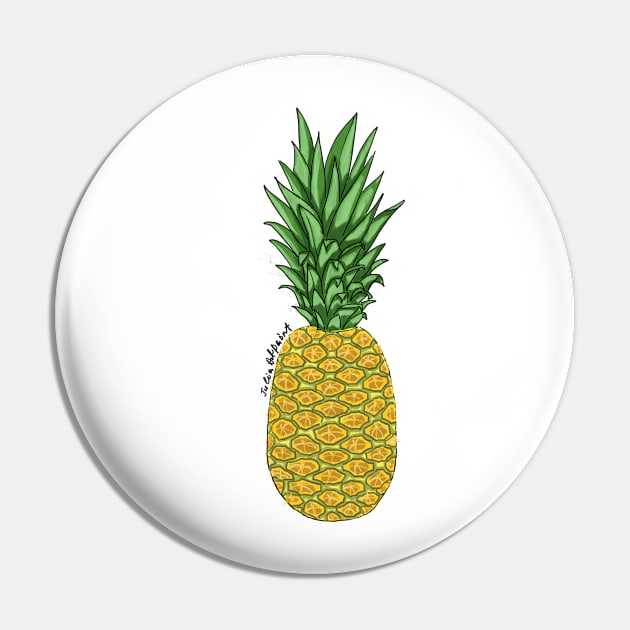 Pineapple2 Pin by JuliaArtPaint