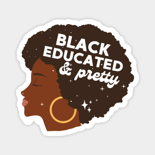 Black Educated And Pretty Black Woman Magnet