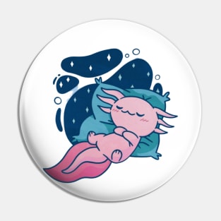 Sleeping Axolotl Pin