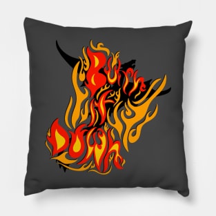 Burn. It. Down. Iron Flame Fourth Wing Book Series Pillow