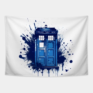 Tardis Graffiti Tapestry