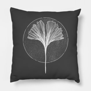 Wabi Sabi Ginkgo Leaf Pillow