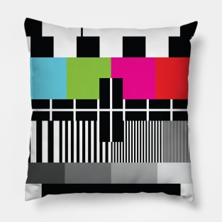 Old TV Test Card Pillow