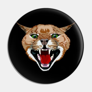 Evil wild cat Pin