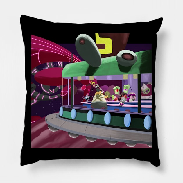 Irken Nightshift Pillow by seamustheskunk