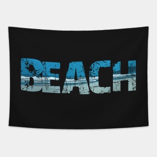 BEACH TYPO Tapestry