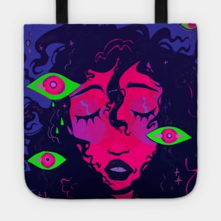 Dreaming with eyes closed Tote