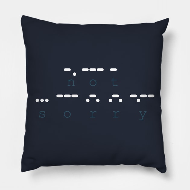 No Remorse Code Pillow by ACraigL