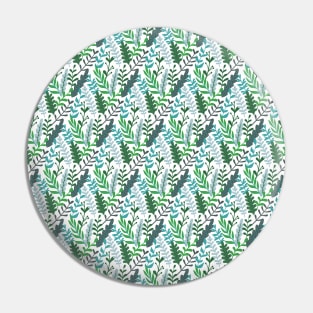 Green Leaves Pin