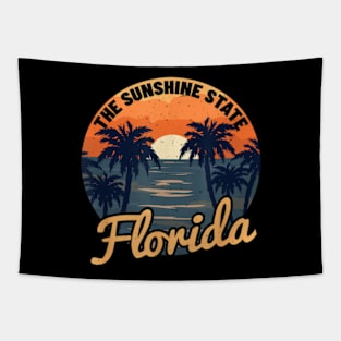 Florida Sunset Throwback Classic Tapestry