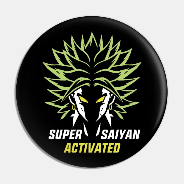 Super Saiyan Activated Pin by t4tif