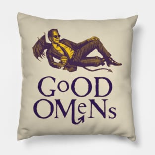 Good Omens Original Aesthetic Tribute 〶 Pillow