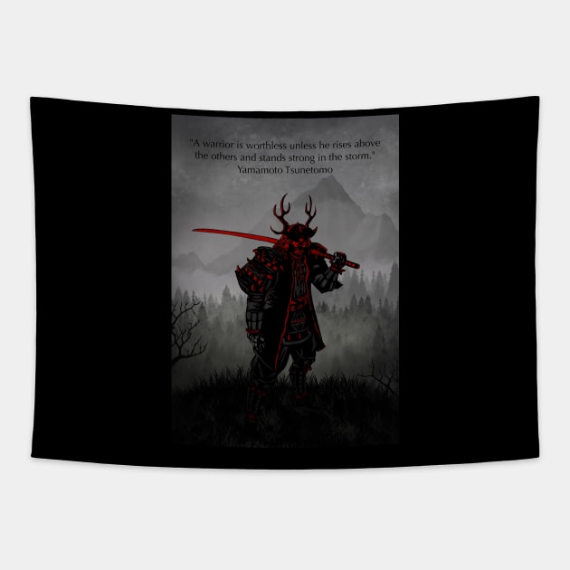 Samurai x bushido Tapestry by Kalpataru