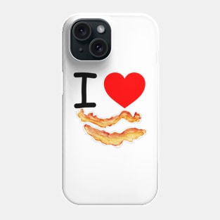 I Heart Bacon Phone Case