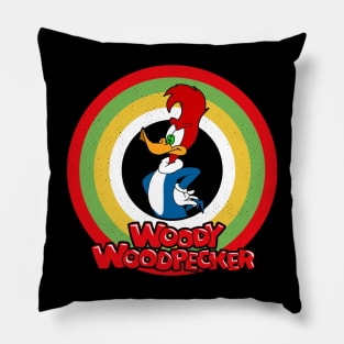 Woody Woodpecker Circle Style Pillow