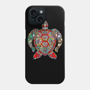 colorful turtle art Phone Case