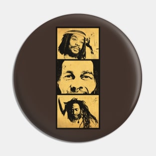 Vintage Face of Rastaman Pin