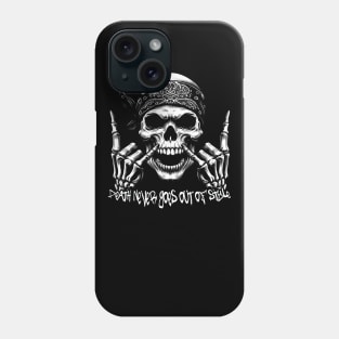 Skull n' Style: Bandana Bones Phone Case