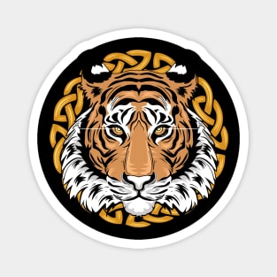 Tiger Print Graphic Magnet