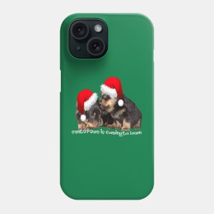 Santa Paws Is Coming To Town Cute Rottweiler Xmas Phone Case